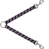 Dog Leash Splitter - Plaid X Blue/White/Red