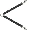Dog Leash Splitter - Plaid Gray/Black/Brown