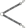 Dog Leash Splitter - Plaid Black/White