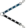 Dog Leash Splitter - Polar Bear Repeat Black/Blue Fade