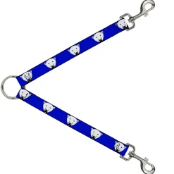 Dog Leash Splitter - Polar Bear w/Mustache Royal