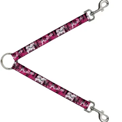 Dog Leash Splitter - Punk Princess w/Piano Keys