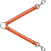 Dog Leash Splitter - Racing Stripe Orange/White