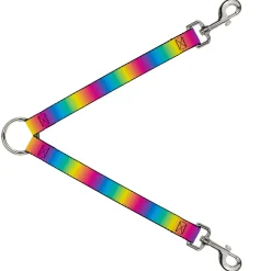 Dog Leash Splitter - Rainbow Ombre