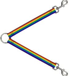 Dog Leash Splitter - Rainbow Print