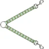 Dog Leash Splitter - Rings White/Green/Red