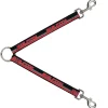 Dog Leash Splitter - RIP CITY/Stripe/Mesh Black/Gray/Red