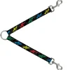 Dog Leash Splitter - Roller Skates Black/Gray/Multi Color