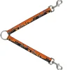 Dog Leash Splitter - San Francisco Vivid Skyline Orange Fade/Black
