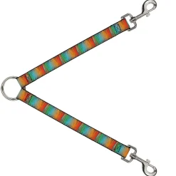Dog Leash Splitter - Scribble Zarape Fade Brown/Multi Color