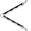 Dog Leash Splitter - Seattle Solid Skyline Black/White