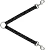 Dog Leash Splitter - Skulls Stacked Weathered Black/Gray