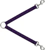 Dog Leash Splitter - Sleeve Skulls Black/Purple