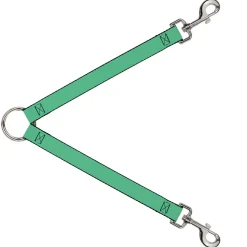 Dog Leash Splitter - Solid Rainforest Green