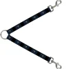 Dog Leash Splitter - South Carolina Flag Distressed/Black