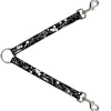 Dog Leash Splitter - Splatter Black/White
