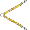 Dog Leash Splitter - Spots Stacked Weathered Yellows/Browns