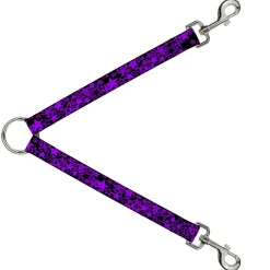 Dog Leash Splitter - Stargazer Black/Purple