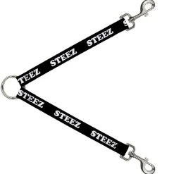 Dog Leash Splitter - STEEZ Black/White