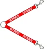 Dog Leash Splitter - STEEZ Red/White