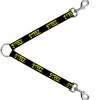 Dog Leash Splitter - STEEZ Black/Yellow