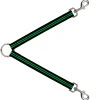 Dog Leash Splitter - Stripe Black/Green