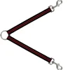 Dog Leash Splitter - Stripe Black/Red