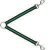 Dog Leash Splitter - Stripes Brown/Green/Baby Blue