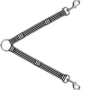Dog Leash Splitter - Stripe Blocks Black/White