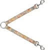Dog Leash Splitter - Summer Harmony Collage Beige/Multi Color
