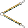 Dog Leash Splitter - SUP w/Dog Yellows/Blues/Black