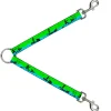 Dog Leash Splitter - SUP w/Dog Neon Green/Blues/Black