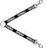 Dog Leash Splitter - SWAG Black/Plaid X White/Gray