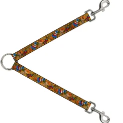 Dog Leash Splitter - Tattoo Johnny-Hearts & Roses