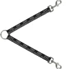 Dog Leash Splitter - Thin Gray Line Flag Weathered Black/Grays
