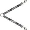 Dog Leash Splitter - Trust No One Black/White