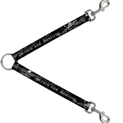 Dog Leash Splitter - Truth and Justice Black/White