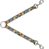 Dog Leash Splitter - Vivid Sour Worms Stacked