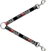 Dog Leash Splitter - WATCH ME DAB/Stars Black/Red/White/Crackle Gray