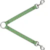 Dog Leash Splitter - Wire Grid Tan/Green/Yellow