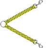 Dog Leash Splitter - Wire Grid Yellow/Black/Gray