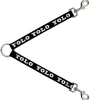 Dog Leash Splitter - YOLO Bold Black/White
