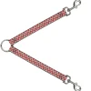 Dog Leash Splitter - Zig Zag White/Tan/Gray/Red