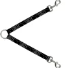 Dog Leash Splitter - Zodiac CANCER/Constellation Black/White