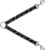 Dog Leash Splitter - Zodiac SAGITTARIUS/Symbol Black/White