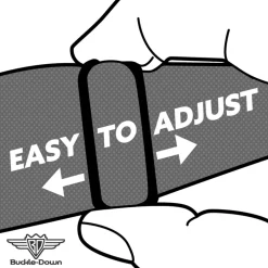 Dog Safety Seatbelt for Cars - Star and Three Stripes Black/Gray