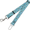 Dog Safety Seatbelt for Cars - Rainbows Scattered Blue