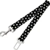 Dog Safety Seatbelt for Cars - Daisies Scattered Black/White/Yellow