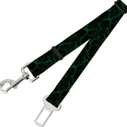 Dog Safety Seatbelt for Cars - Marble Black/Green