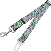 Dog Safety Seatbelt for Cars - 90s Nineties Grid Pattern Vibrant Gray/Multi Color